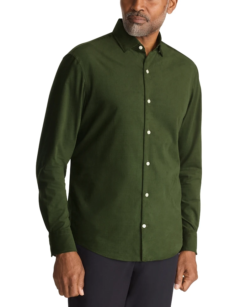 Tommy Hilfiger Men's Regular Fit Corduroy Dress Shirt