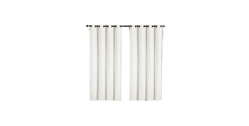 GoodGram 2 Pack: Hotel Thermal Grommet 100% Blackout Curtains - 52 in. W x 95 L