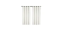 GoodGram 2 Pack: Hotel Thermal Grommet 100% Blackout Curtains - 52 in. W x 95 L