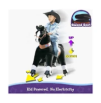 PonyCycle Ride-on Horse Black Model U Size 5 for Age 7-12