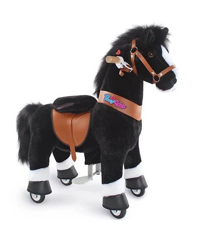 PonyCycle Ride-on Horse Black Model U Size 3 for 3-4 Years