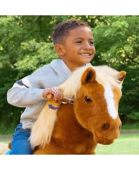 PonyCycle Ride-on Horse Brown Model X Size 4 for 4-7 Years