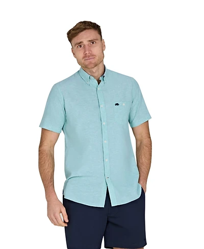 Raging Bull Big & Tall Short Sleeve Linen Shirt
