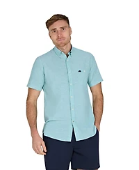 Raging Bull Big & Tall Short Sleeve Linen Shirt