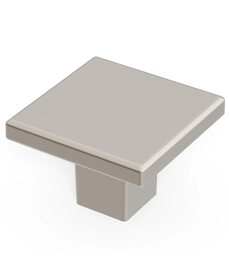 Heritage Designs Tempo: Square Knob 10pk - Satin Nickel