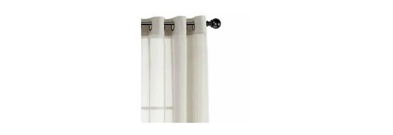 GoodGram Basic Home Grommet Top Sheer Single Window Curtain - 52 in. W x L