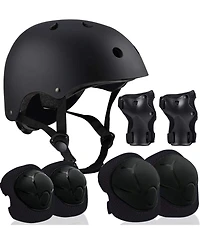 Adjustable Helmet for Ages 5-16 Kids Toddler Boys Girls Youth,Protective Gear with Elbow Knee Wrist Pads Multi-Sports Skateboarding Bike Riding Sc
