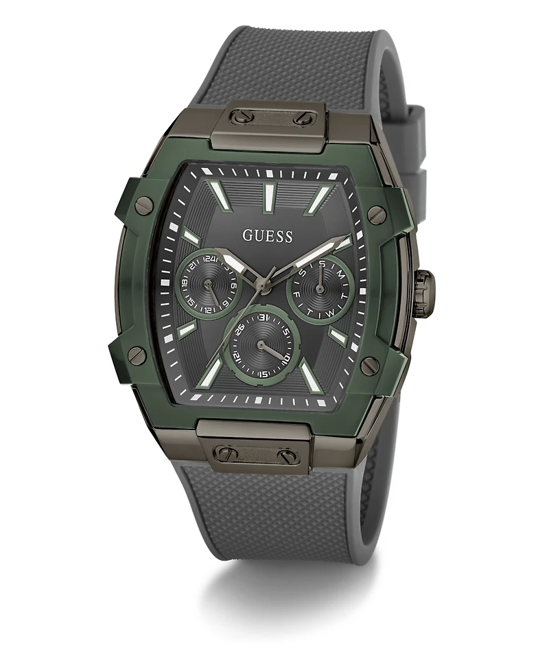 Guess Men's Grey Gunmetal Multi-function Watch, 44mm