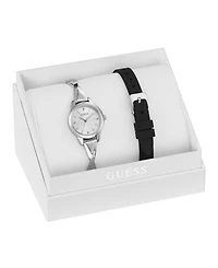 Guess Women's Silver Tone Analog Watch, 26mm