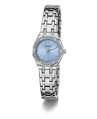 Guess Women's Silver Tone Analog Watch, 25mm