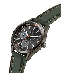 Guess Men's Green Gunmetal Multi-function Watch, 44mm