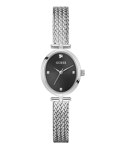 Guess Women's Silver Tone Analog Watch, 24mm