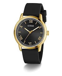 Guess Men's Black Gold Tone Analog Watch, 40mm