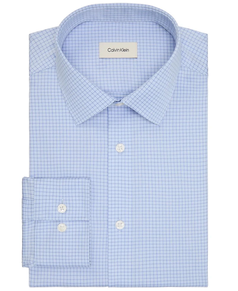 Calvin Klein Men's Slim Fit Spread Collar Dress Shirt