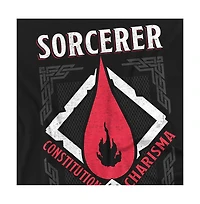 Logovision Men's Dungeons Dragons Sorcerer Constitution Charisma T-Shirt