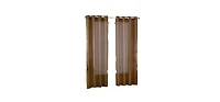 GoodGram Ultra Luxurious Elegant Sheer Grommet Single Curtain Panel