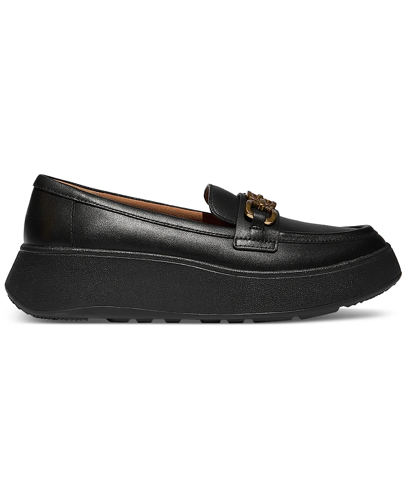 FitFlop Women's F-Mode Square-Chain Leather Loafers