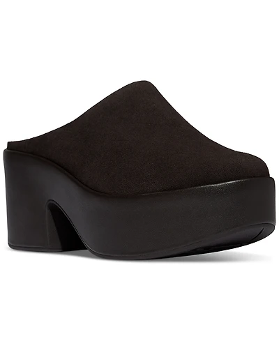 FitFlop Women's Platform Suede Heeled Mules