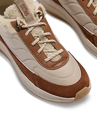 FitFlop Women's F-Mode Flow Shearling-Mix Sneakers