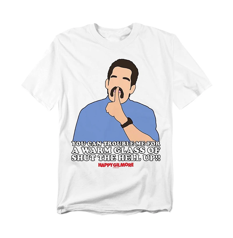 Logovision Men's Happy Gilmore Shut Up T-Shirt
