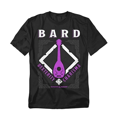 Logovision Men's Dungeons Dragons Bard Dexterity Charisma T-Shirt