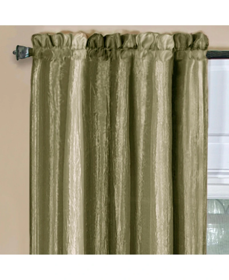 GoodGram Ombre Crushed Satin Sheer Single Window Curtains & Valances - 50 in. W x L