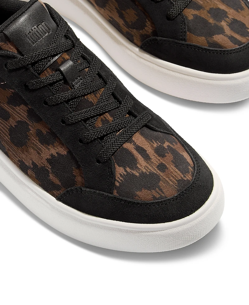 FitFlop Women's Rtg Leopard Suede Sneakers