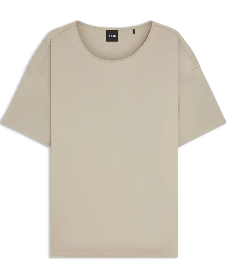 Boss by Hugo Women's Regular-Fit Stretch-Silk Front T-Shirt