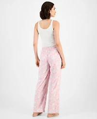 Charter Club Women's Printed Fleece Pajama Pants, Created for Macy's