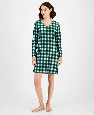 Charter Club Women's Printed Jersey Sleepshirt