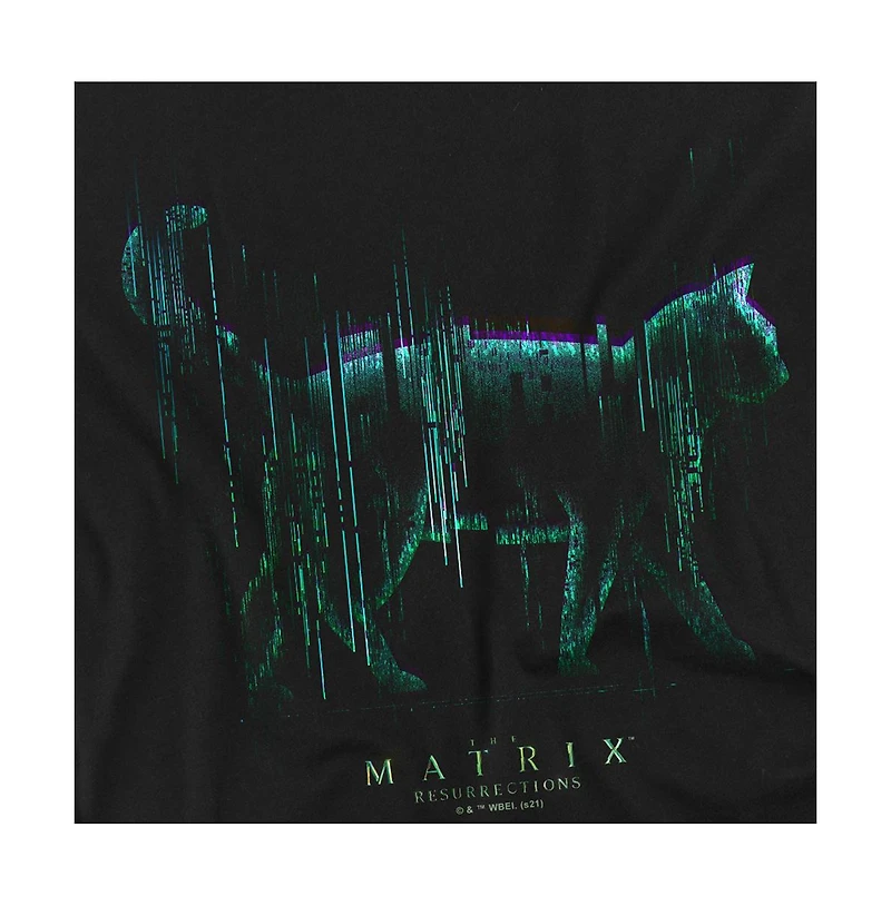 Logovision Men's The Matrix Glitch Cat T-Shirt