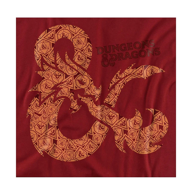 Logovision Men's Dungeons And Dragons Dicey Ampersand T-Shirt