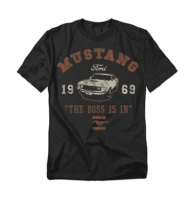 Logovision Men's Mustang The Boss Is T-Shirt