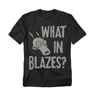 Logovision Men's Rocko's Modern Life What Blazes? T-Shirt