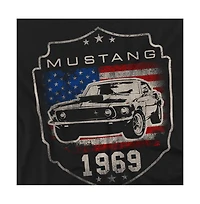 Logovision Men's Ford Mustang 1969 Flag T-Shirt