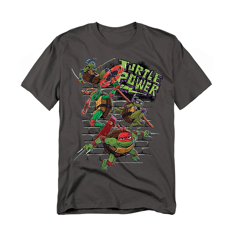 Logovision Men's Tmnt Mutant Mayhem Turtle Power Brothers T-Shirt