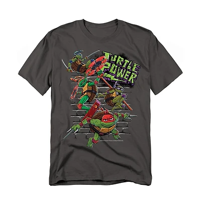 Logovision Men's Tmnt Mutant Mayhem Turtle Power Brothers T-Shirt