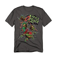 Logovision Men's Tmnt Mutant Mayhem Turtle Power Brothers T-Shirt