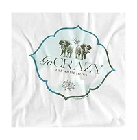 Logovision Men's White Lotus Go Crazy T-Shirt