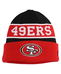 New Era Big Boys and Girls Scarlet San Francisco 49ers Active Reversible Cuffed Knit Hat