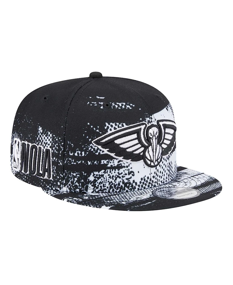 New Era Black New Orleans Pelicans Tip-Off 9FIFTY Snapback Hat