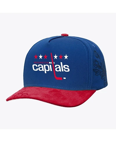 Mitchell & Ness Men's Blue/Red Washington Capitals May Flowers Pro Crown Adjustable Hat