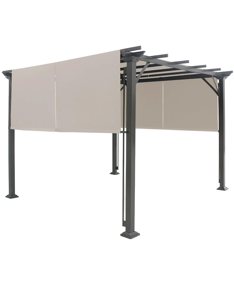 Gymax 2PCS 16x4 Ft Universal Replacement Canopy for Pergola Structure Sun Awning