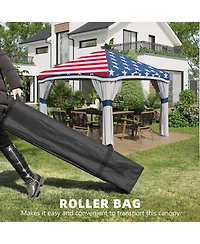 Outsunny 10' x 10' Pop Up Canopy Foldable Party Tent with