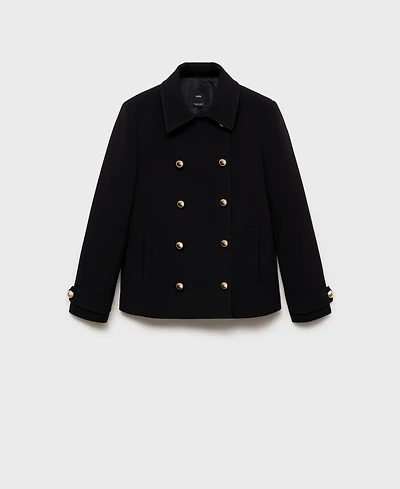 Mango Women's Lapels Double-Breasted Jacket