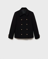 Mango Women's Lapels Double-Breasted Jacket