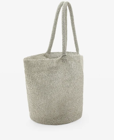 Mango Women's Mesh Shopper Bag