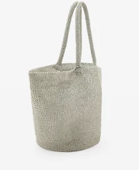 Mango Women's Mesh Shopper Bag