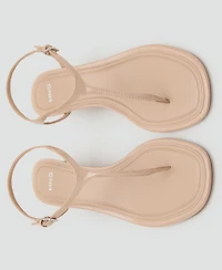Mango Women's Kitten Heel Straps Sandals