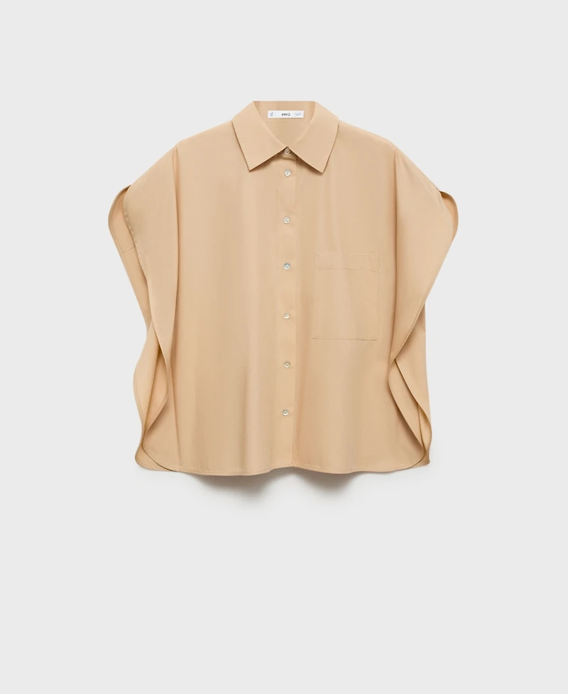 Mango Women's Oversized Short-Sleeved Shirt
